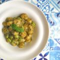 gnocchi con edamame