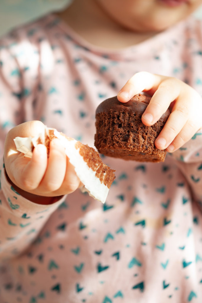 muffin cioccolato e pere Sara carta