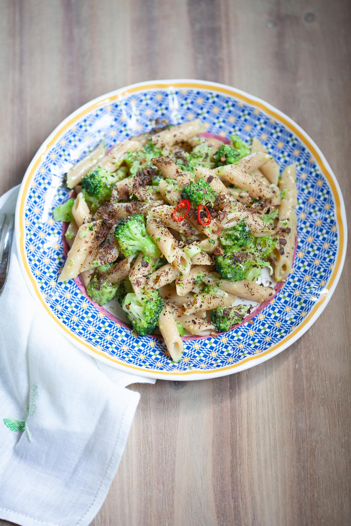 penne integrali e broccoli