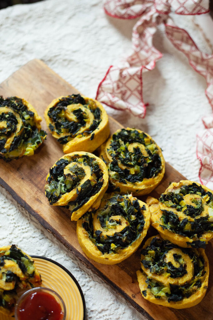 girelle al curry con cavolo nero e porro