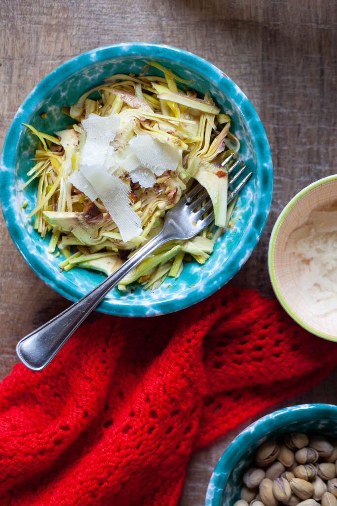 insalata di carciofi parmigiano