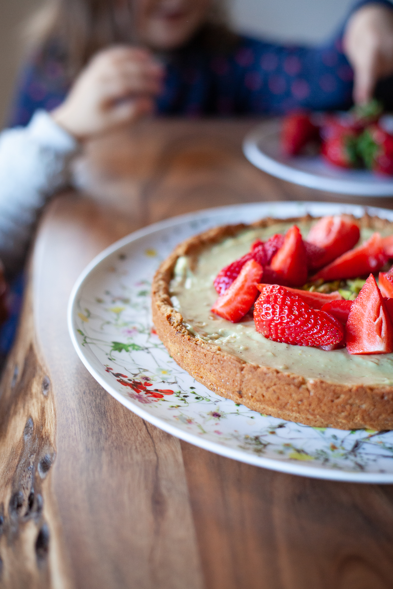 crostata pistacchi e fragole