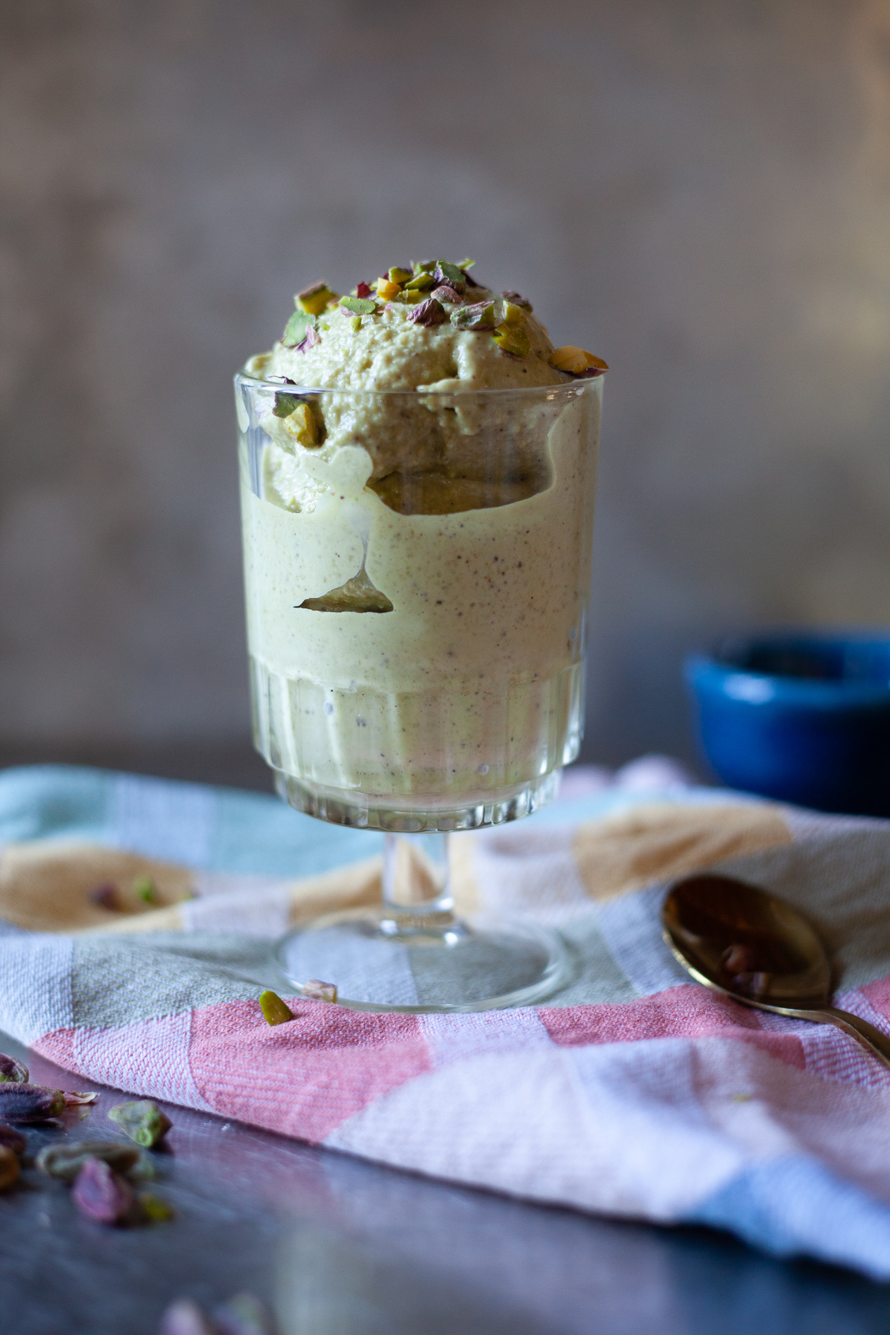 gelato al pistacchio vegano senza gelatiera