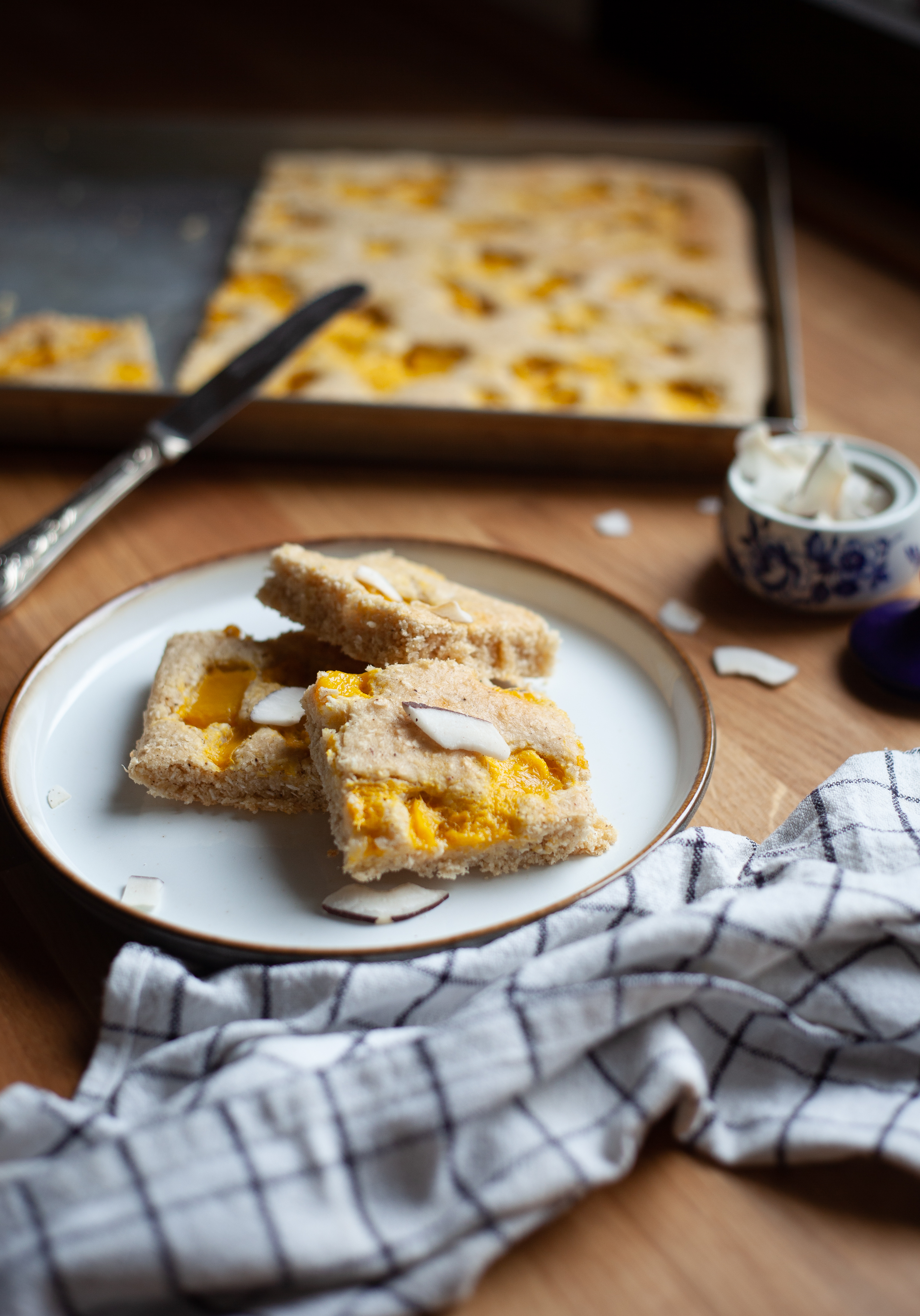 torta bassa cocco e mango