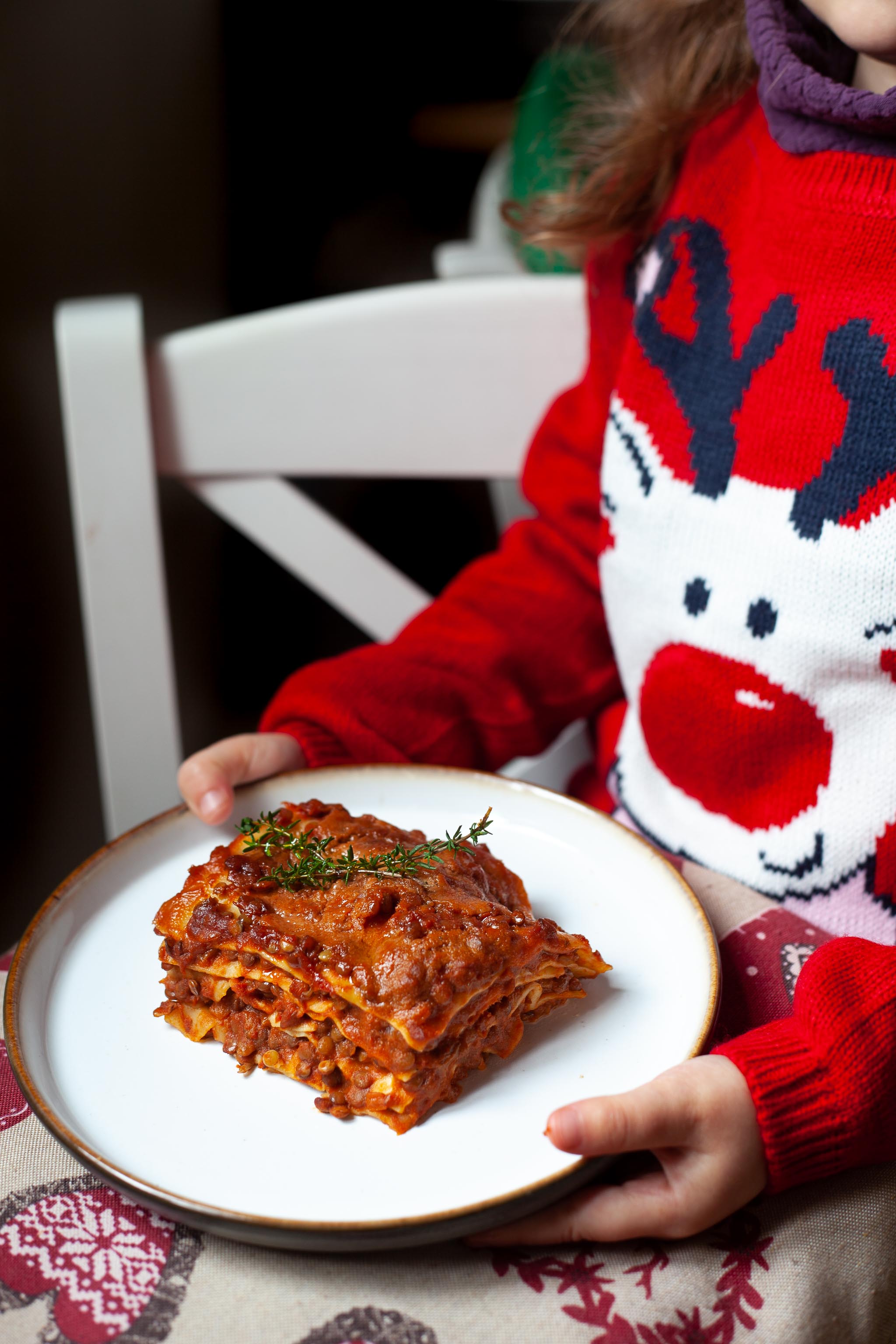 lasagne con ragù di lenticchie