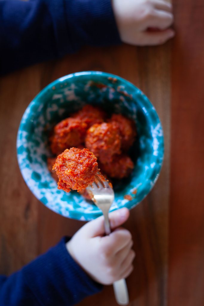 polpette di legumi al sugo